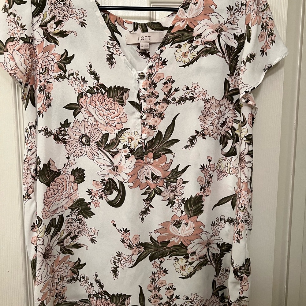 LOFT Floral Blouse